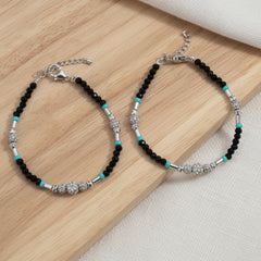 Silver Ocean Beads Protection Baby Bracelet