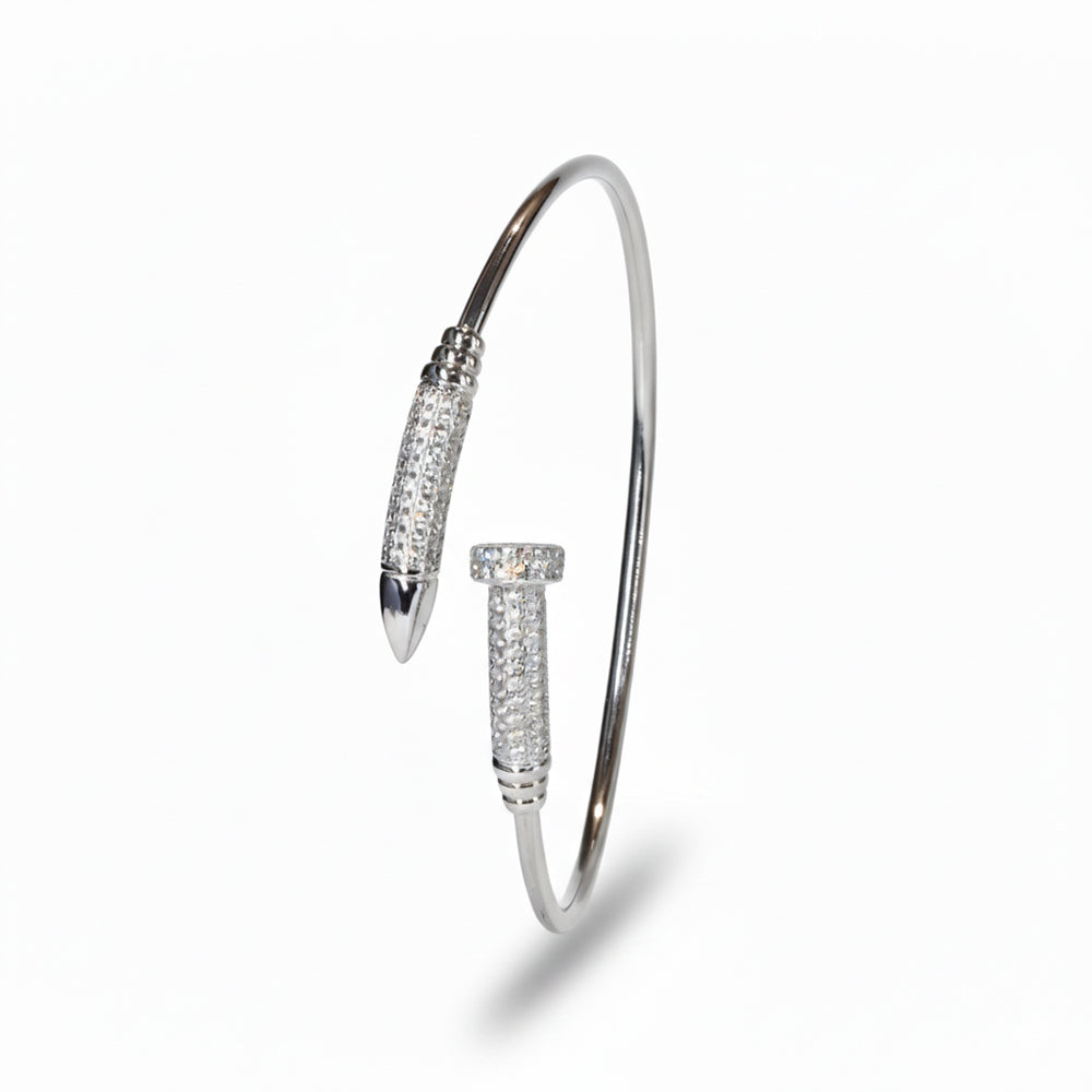 Silver Nail Cuff Hand Bracelet for Her