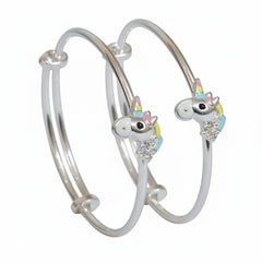 925 Silver Magical Unicorn Sparkle Baby Bracelet