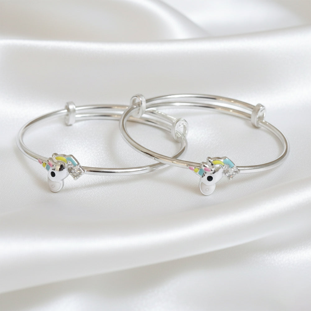 925 Silver Magical Unicorn Sparkle Baby Bracelet