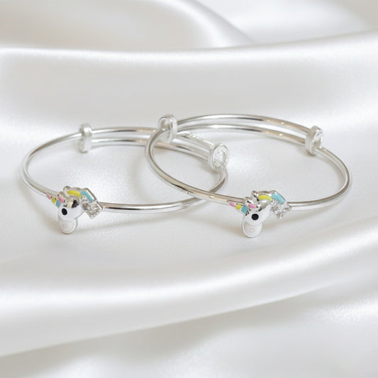 925 Silver Magical Unicorn Sparkle Baby Bracelet