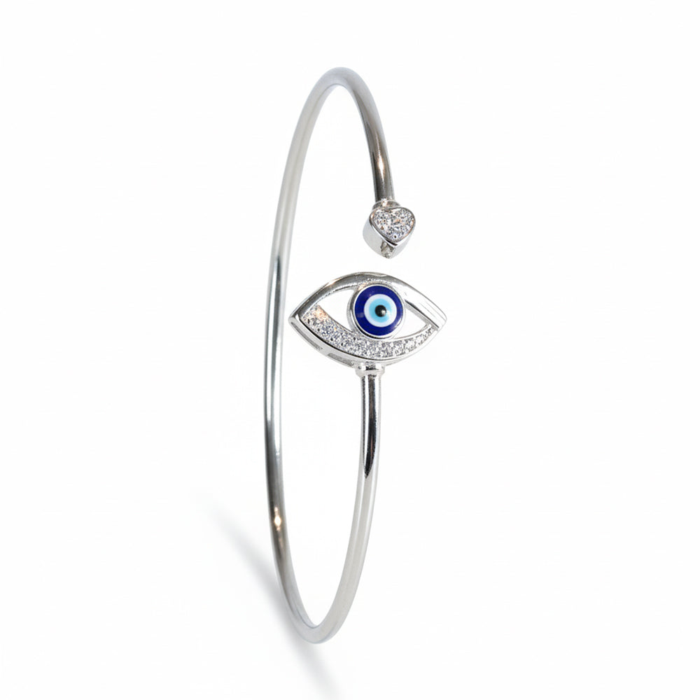 Silver Evil Eye Protection Bracelet For Her