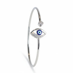 Silver Evil Eye Protection Bracelet For Her