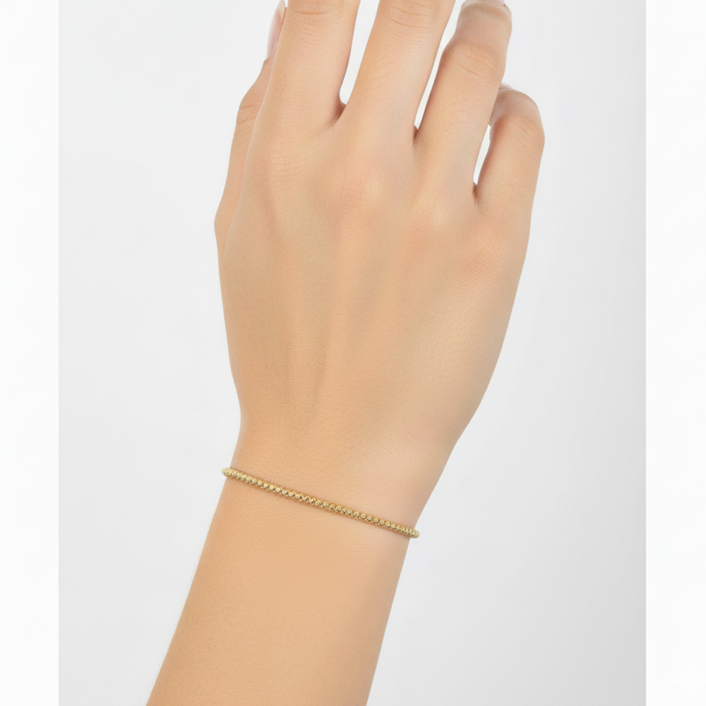 Gold Sunbeam Laser cutting Bracelet