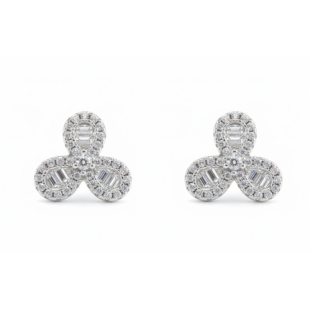 Silver versatile Clover Pendant set for her