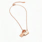 Rose gold secret message Envelope Locket pendant Necklace For her