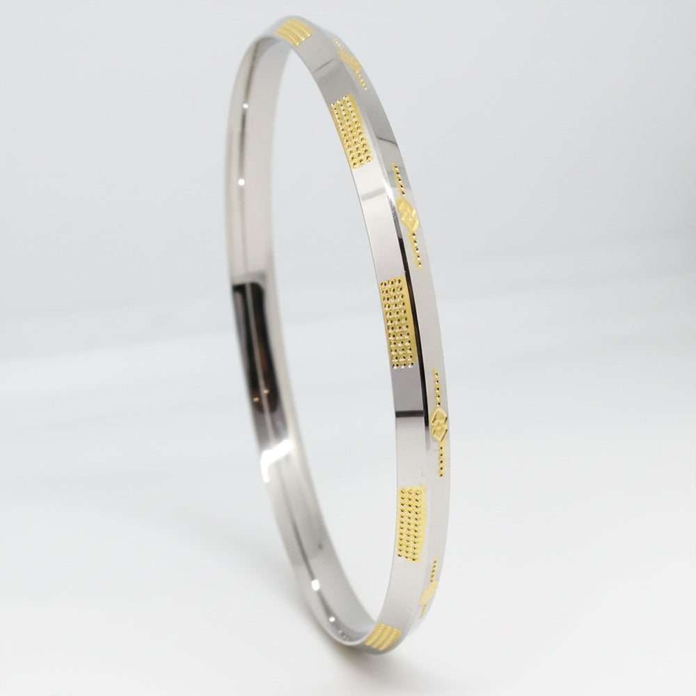 Silver Royal heritage Men's Bracelet in gold polish