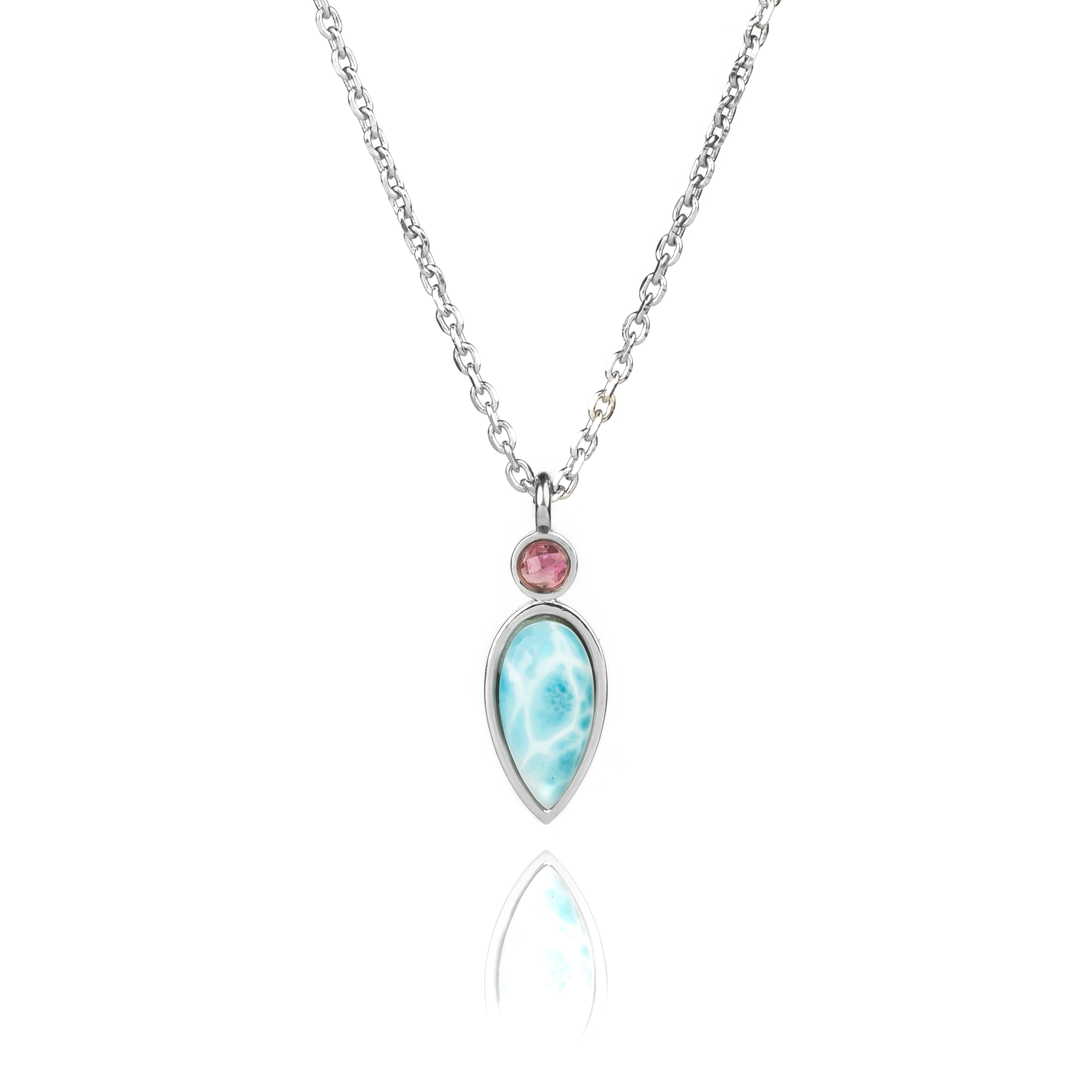 Azure Marquise 925 Pure Silver Necklace
