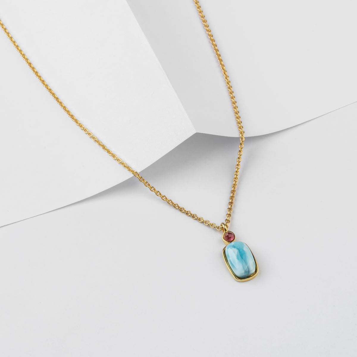 Radiant Rectangle 925 Pure Silver Necklace