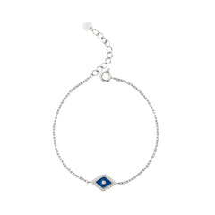925 Sparkling Sapphire Evil Eye Bracelet
