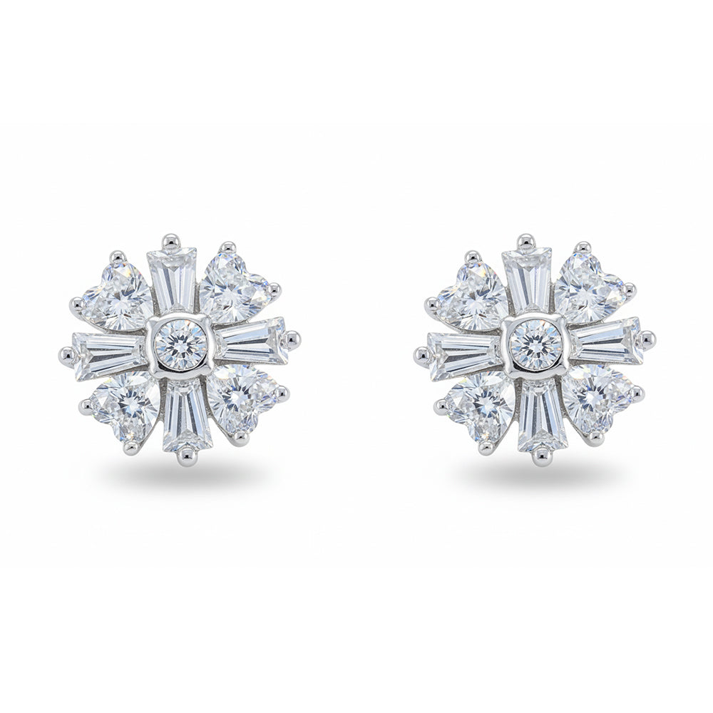 Silver Victorian Heart Pendant set