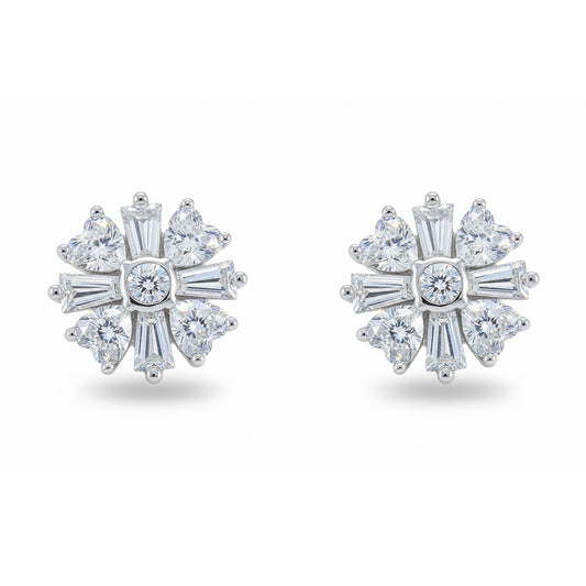 Silver Victorian Heart Pendant set