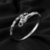 Silver Jaguar Head Hinged Bracelet For Her