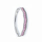 Pink Halo Wavy Solid Bracelet For Her