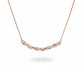 Rose Gold Twisted Zircons Pendant