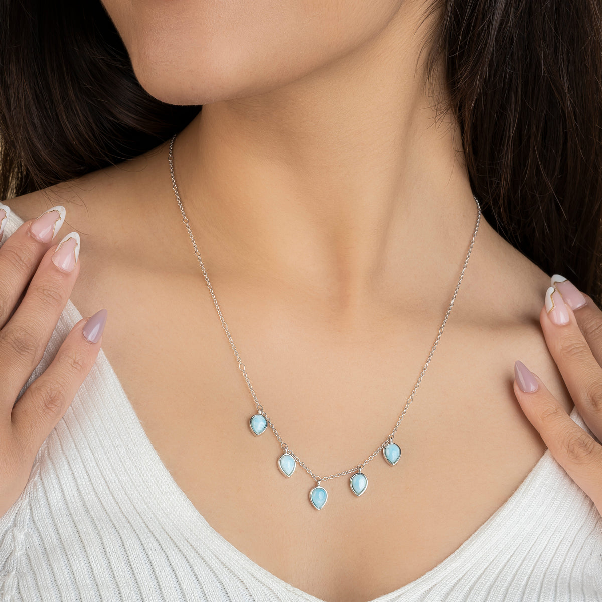 Serene Orb 925 Pure Silver Necklace