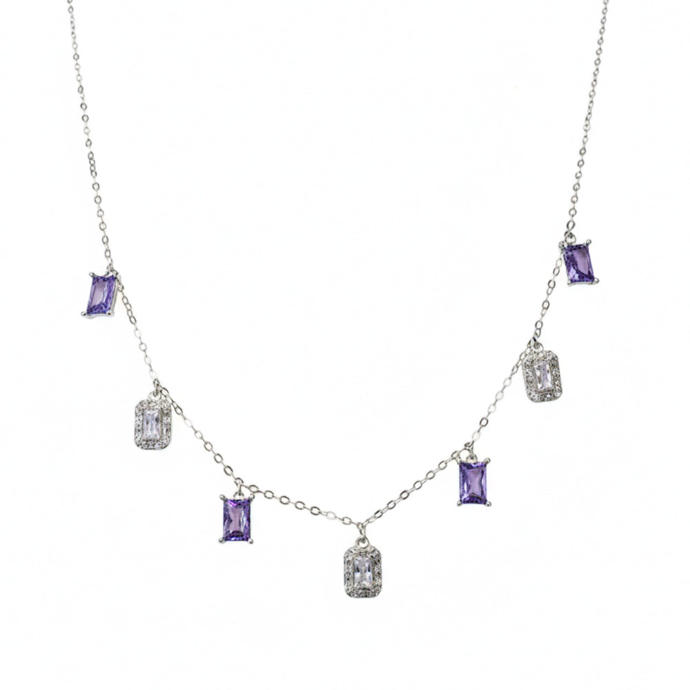 Silver Drizzle Elegant Necklace