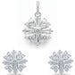 Silver Victorian Heart Pendant set
