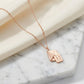 Rose gold secret message Envelope Locket pendant Necklace For her