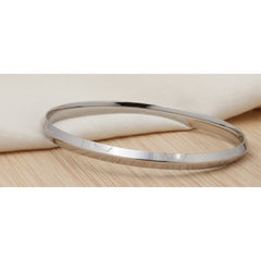 Silver Classic Mirror polish Mens Bracelet ( kada ) for him