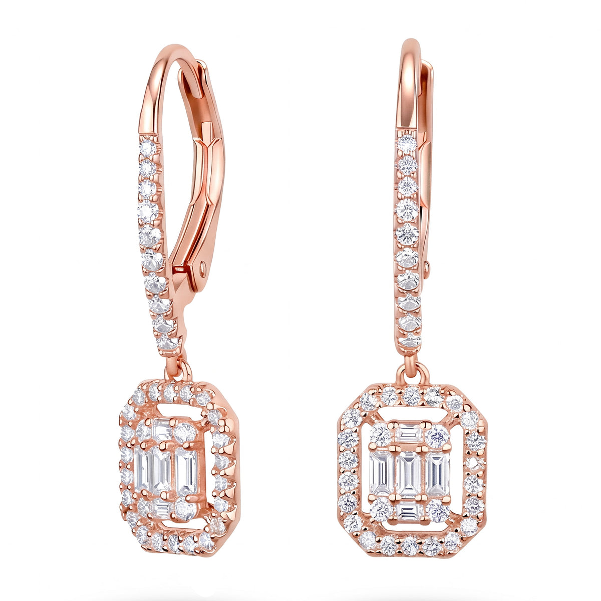 Cluster Drop Earrings