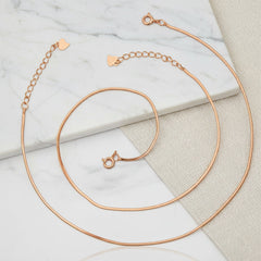 Rose gold Premium serpentine Chain Anklet for her