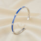 Silver Nautical Stream Blue Bracelet For Her