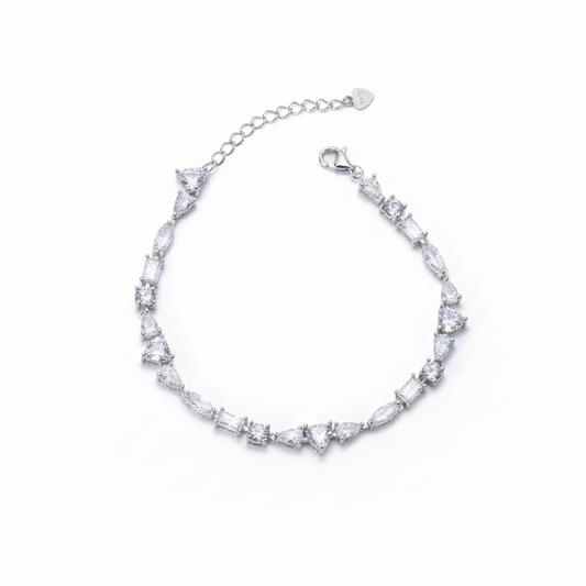 Silver Miniature Designer Hand Bracelet