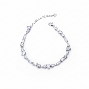 Silver Miniature Designer Hand Bracelet