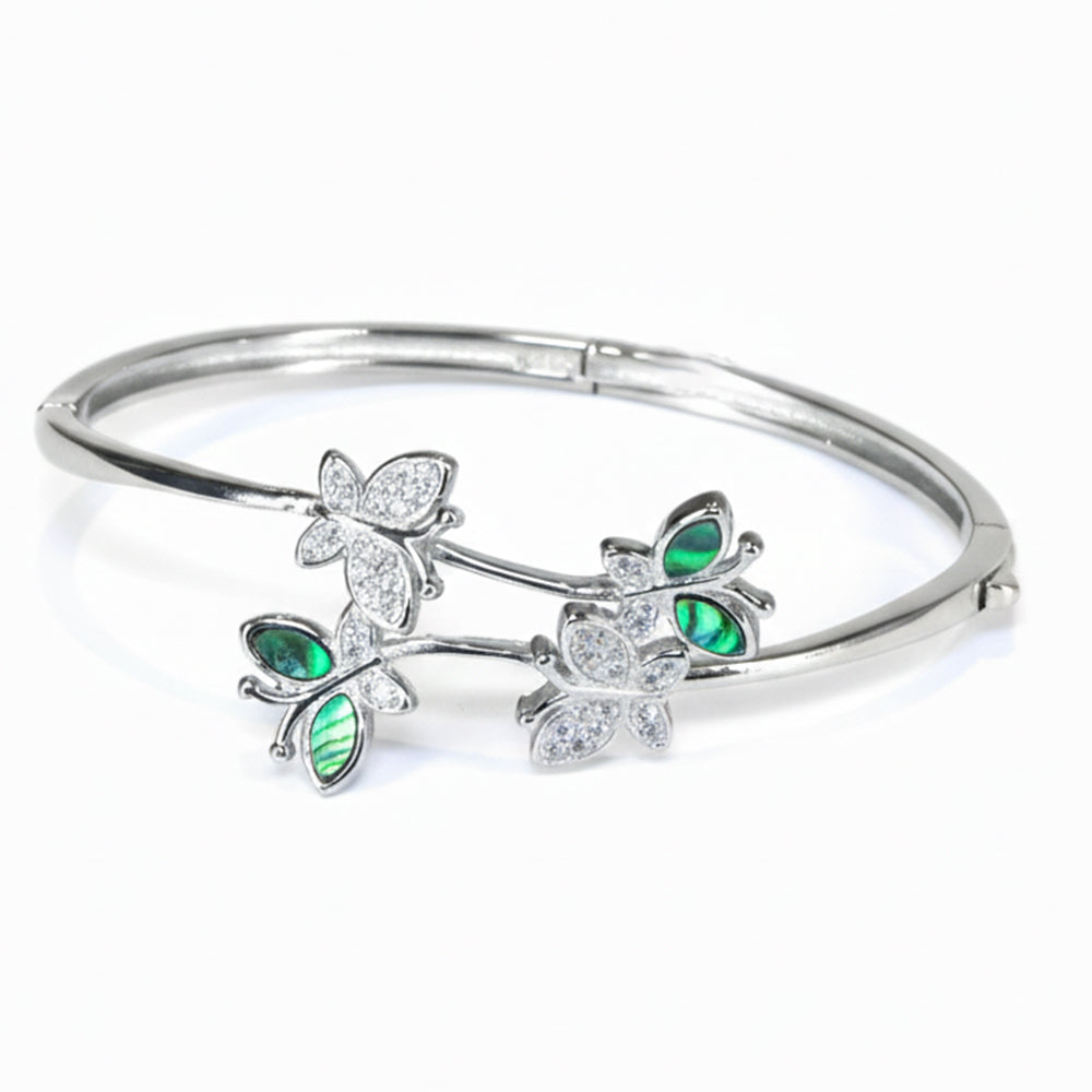 Silver Delicate Butterfly Bracelet For Her