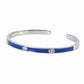 Silver Nautical Stream Blue Bracelet For Her
