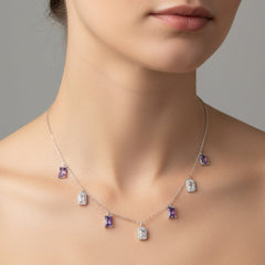 Silver Drizzle Elegant Necklace