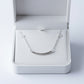 Silver Curved Bar Pendant