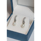 Silver Classy Earrings with Pearl Drop