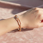 Rose Gold Starlight Aura Bangle Bracelet For her