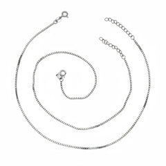 925 Silver premium box chain Anklet for her