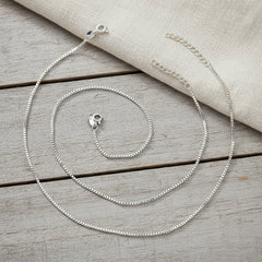 925 Silver premium box chain Anklet for her