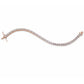 Princess Cut Rose Gold Tennis Bracelet
