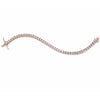 Princess Cut Rose Gold Tennis Bracelet