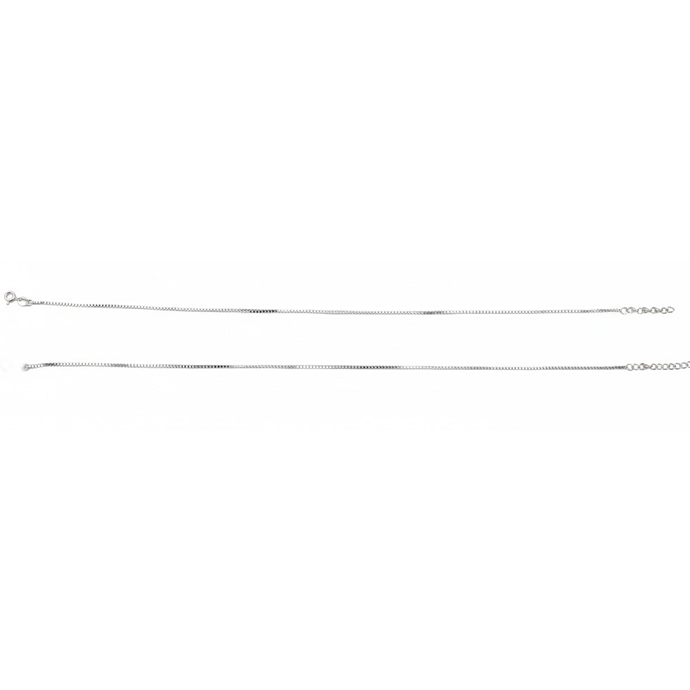 925 Silver premium box chain Anklet for her