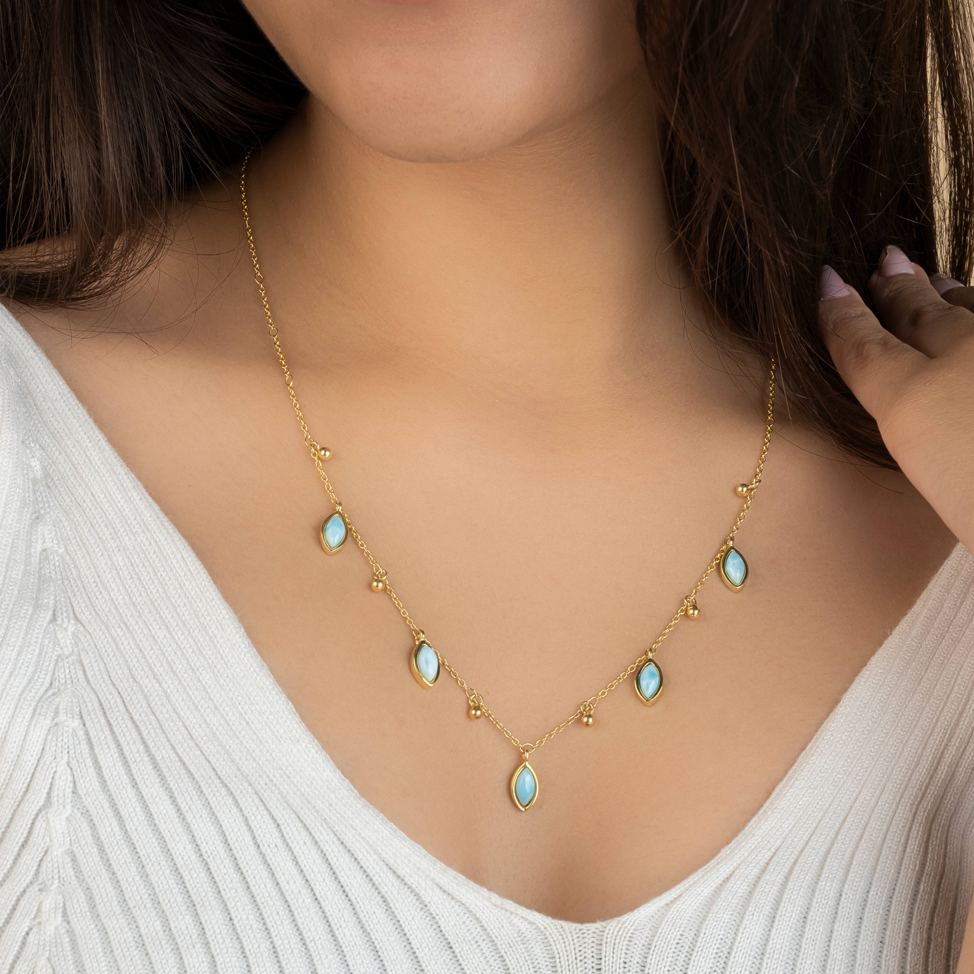 Ethereal Teardrop 925 Pure Silver Necklace