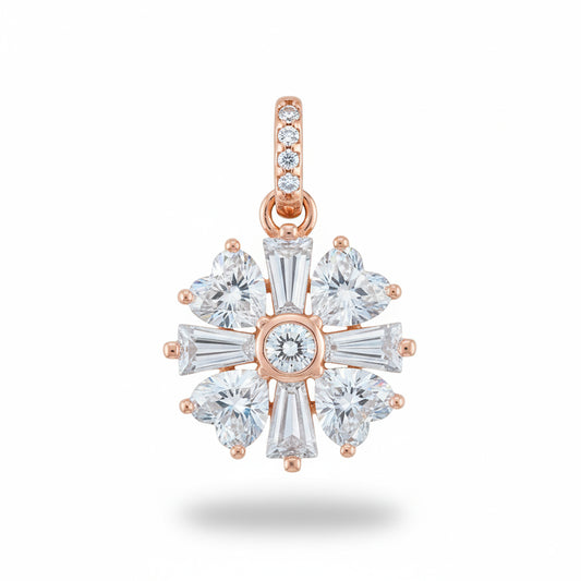 Rose gold Victorian Heart Pendant set