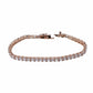 Princess Cut Rose Gold Tennis Bracelet