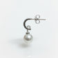 Silver Classy Earrings with Pearl Drop