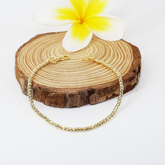 Silver gold polish Sunbeam Laser cutting Bracelet