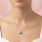 Silver Mermaid Tail Pendant Necklace