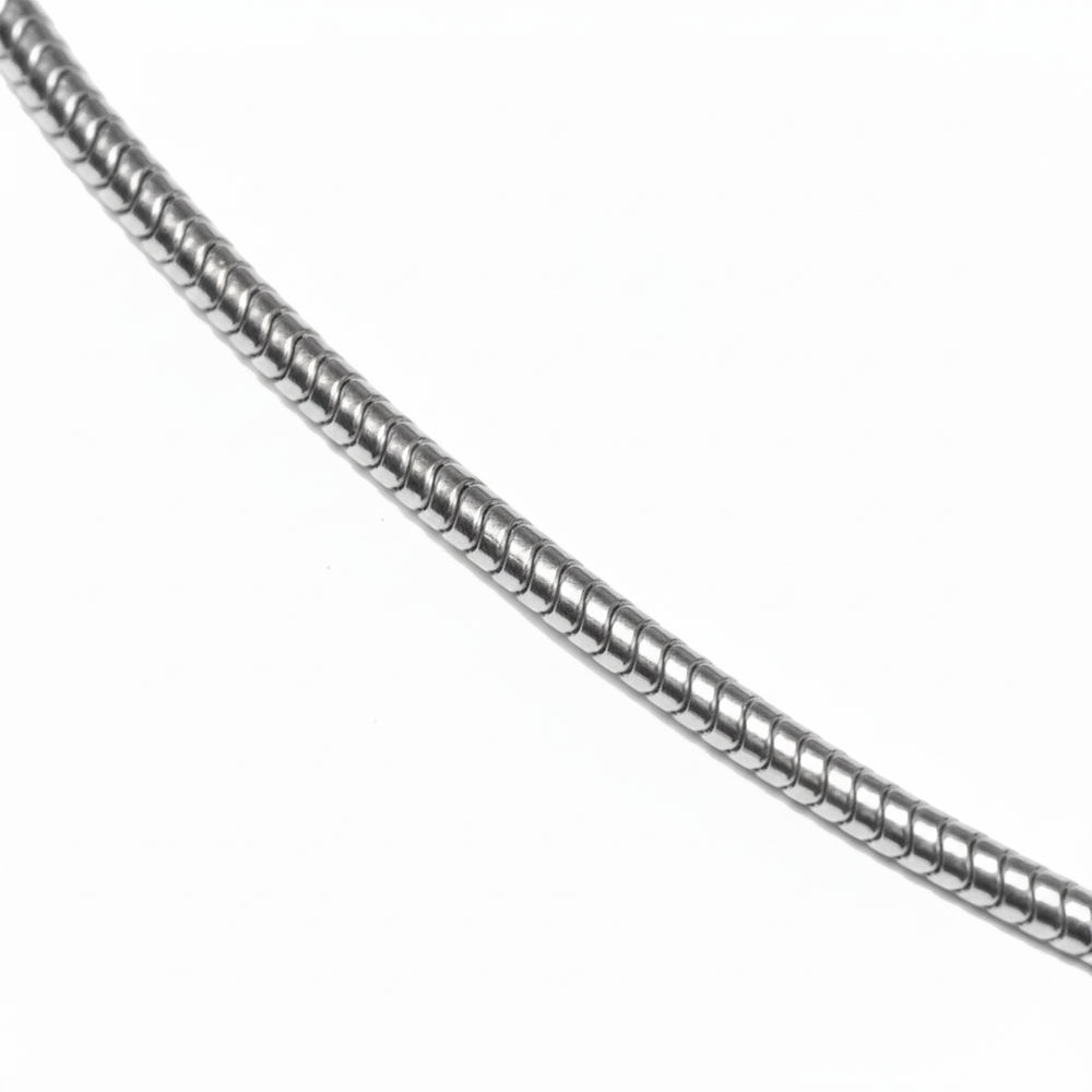 Silver Beaded Snake Chain For Her