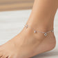 Silver Heart Charm Anklet