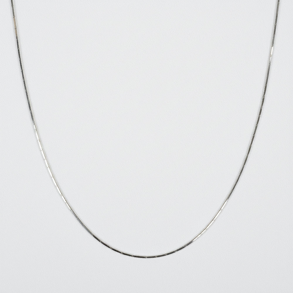 Silver Diamond Cut Cobra Chain For Her