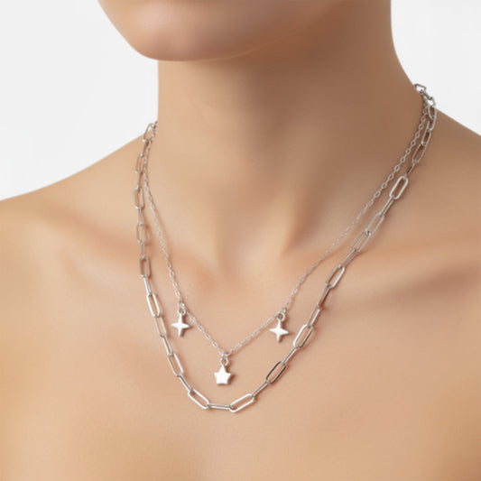 Silver Star Charms Chain pendant